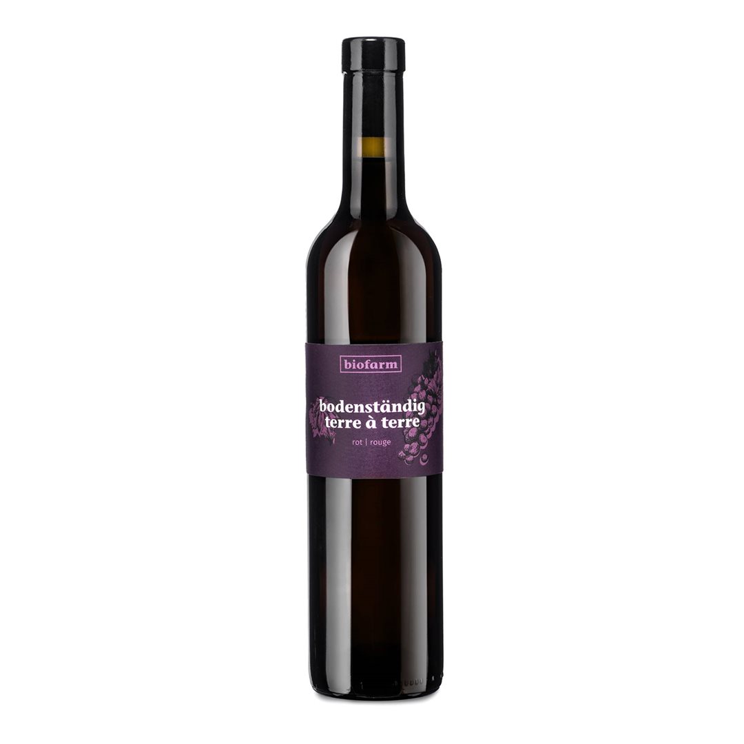 BIOFARM Wein bodenständig rot CH Bio Fl 500 ml x 6 Stk
