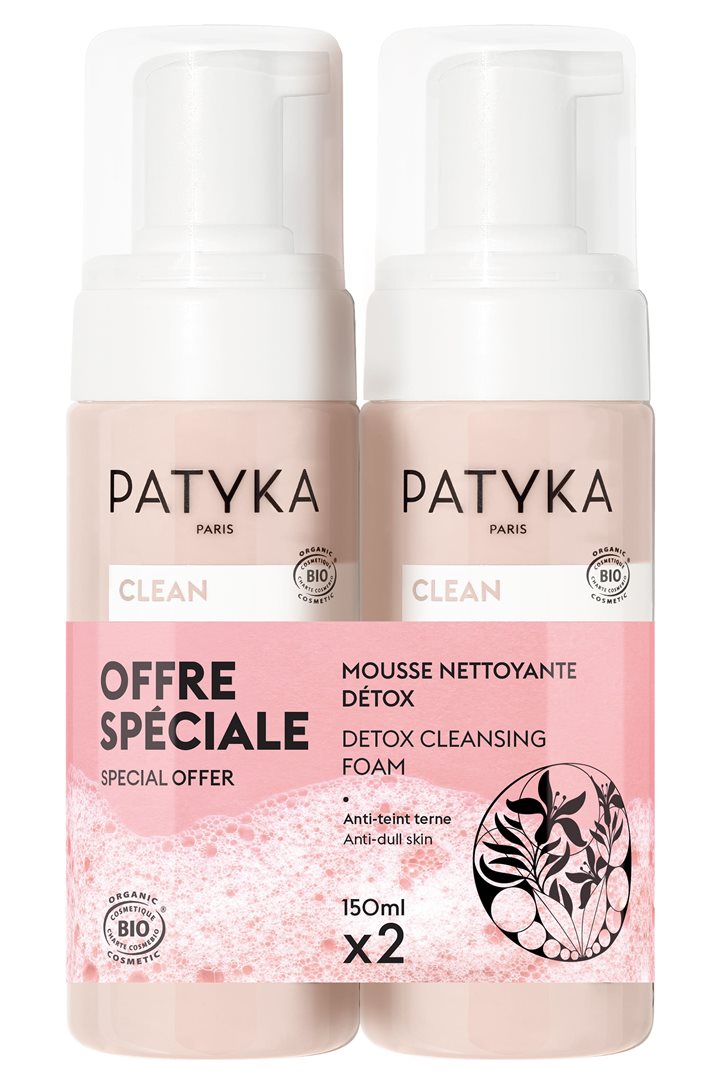 Patyka Clean Range Duo Reinigungsschaum Detox 2 Stk