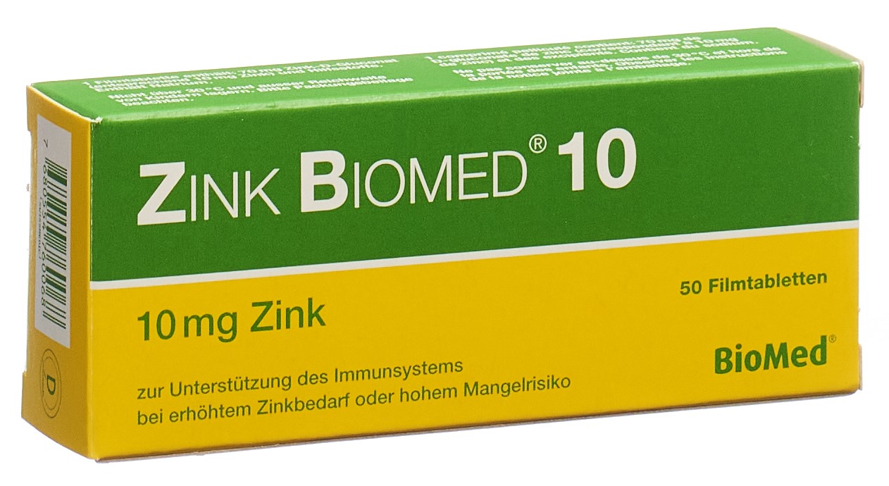 Zink Biomed 10 Filmtabl 50 Stk