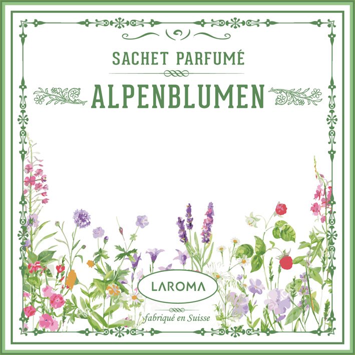 LAROMA Duftsachet 120x120mm Alpenblumen x 6 Stk
