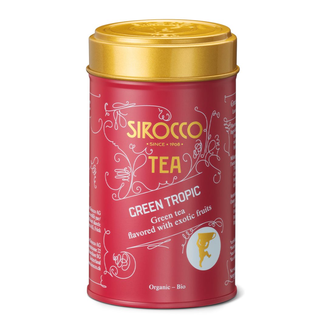 Sirocco boîte de thé medium Green Tropic 80 g