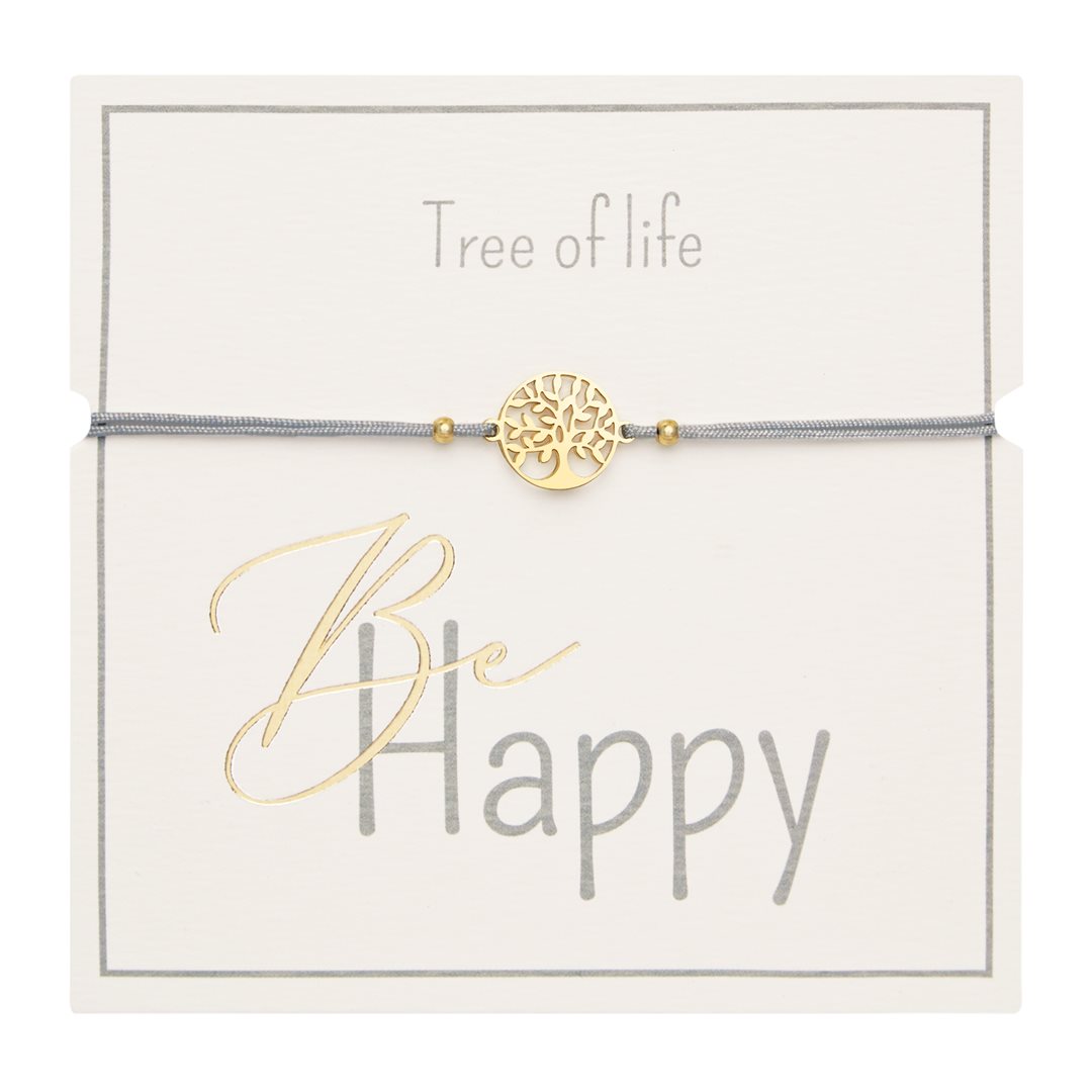 HERBORISTERIA Armband Be Happy Tree life gold x 5 Stk