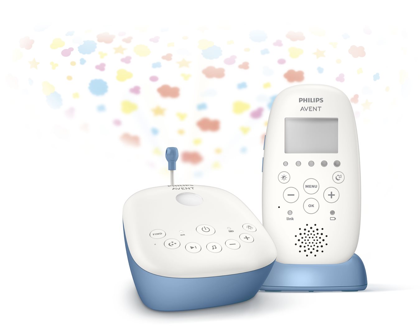 Philips Avent DECT écoute-bébé avec ciel étoilé