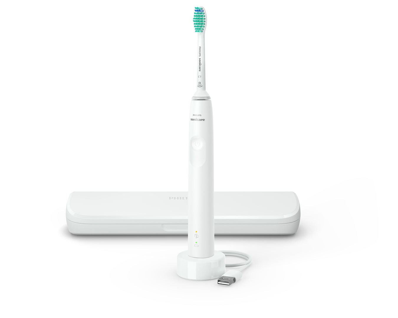 Philips Sonicare 3100 brosse à dents électrique étui de voyage blanc