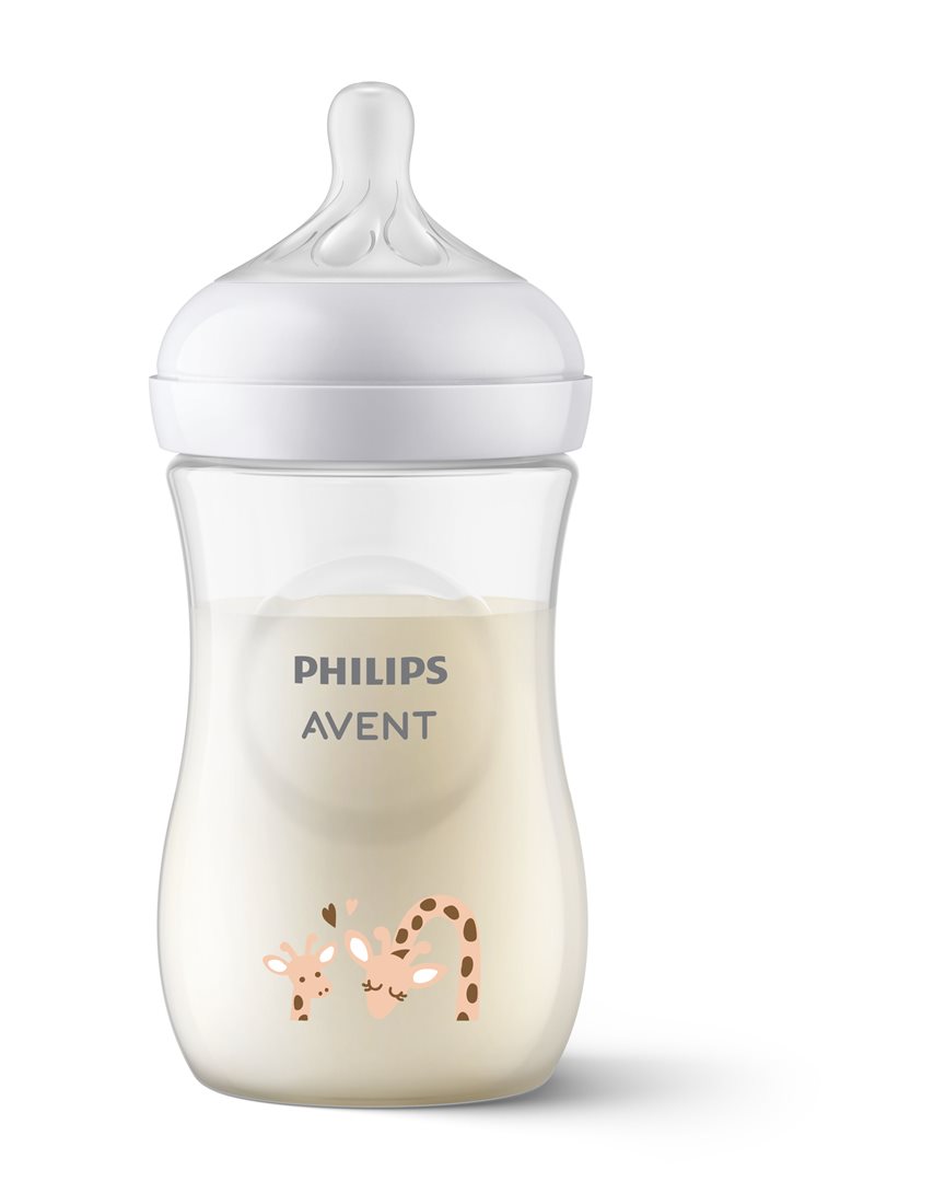 Philips Avent Natural Response Babyflasche 260ml 1M+ Giraffe