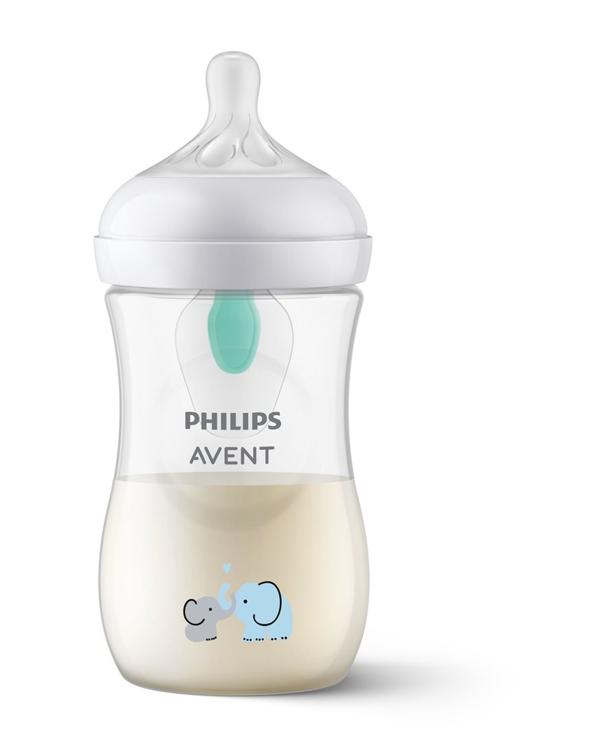 Philips Avent Natural Response biberon avec valve airfree 260ml 3-6m éléphant