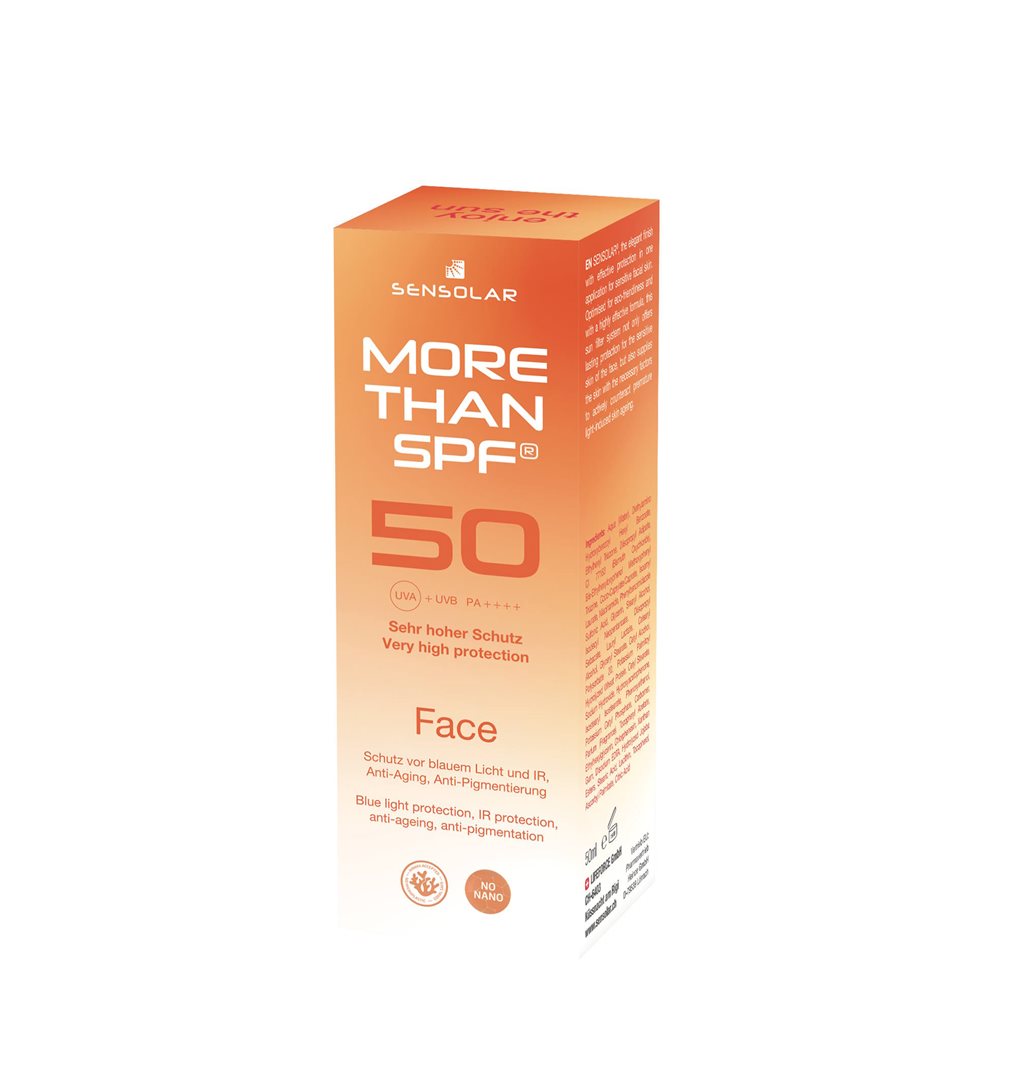 Sensolar more than Face Creme mit Anti-Aging LSF50 50 ml