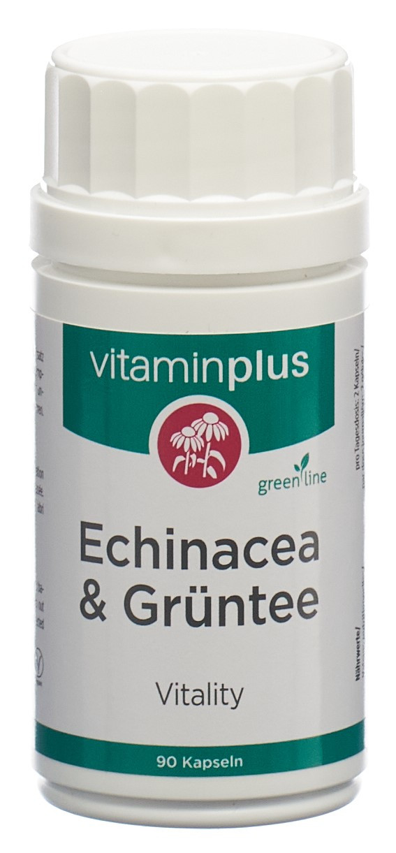 vitaminplus Echinacea & Grüntee Kaps Ds 90 Stk