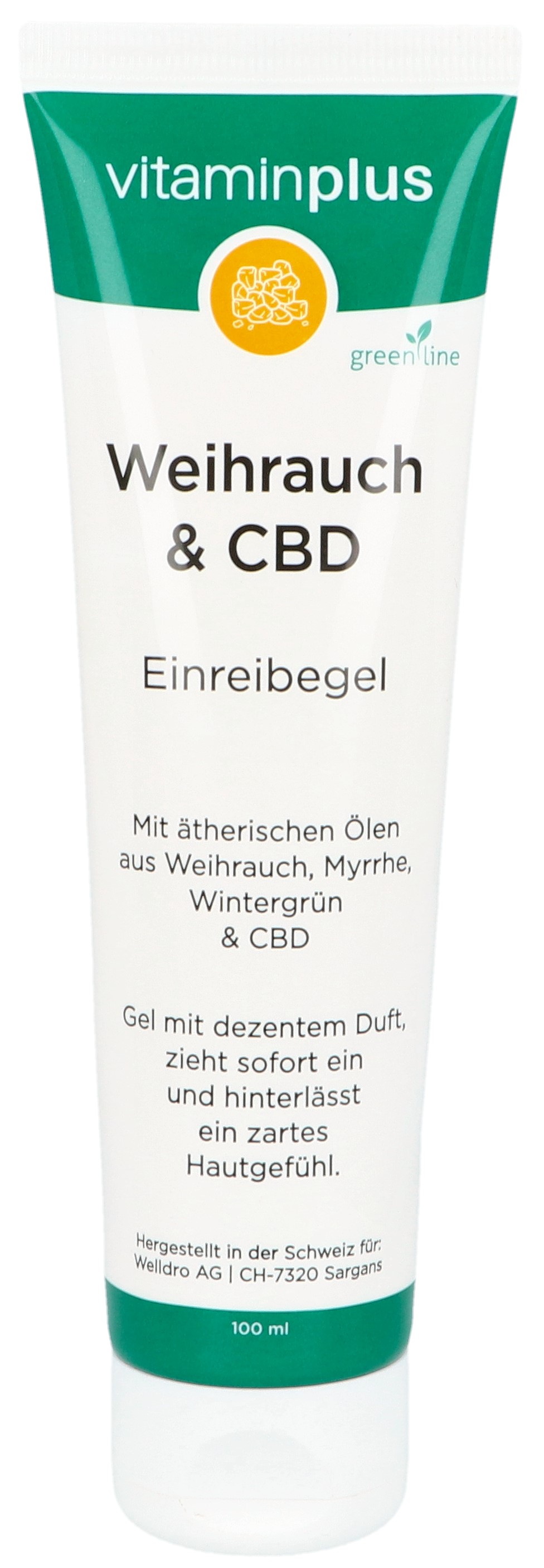 VITAMINPLUS Weihrauch & CBD Gel Tb 100 ml