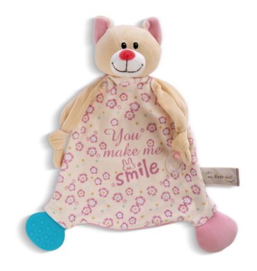 NICI my first Nici Schmusetuch 25cm Kat Beissring x 3 Stk