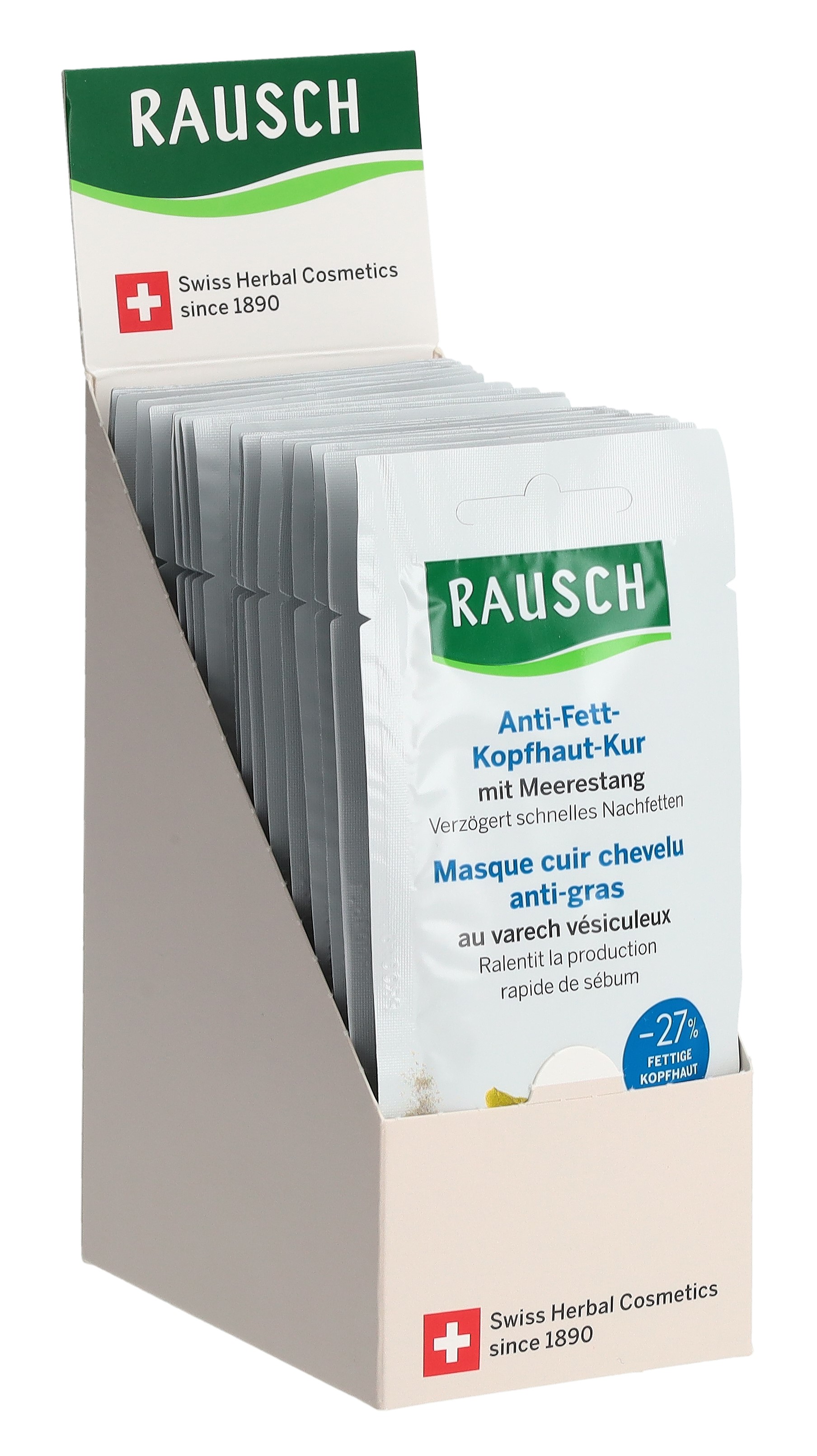 RAUSCH Anti-Fett-Kopfhaut-Kur mit Meerestang 20 x 15 ml