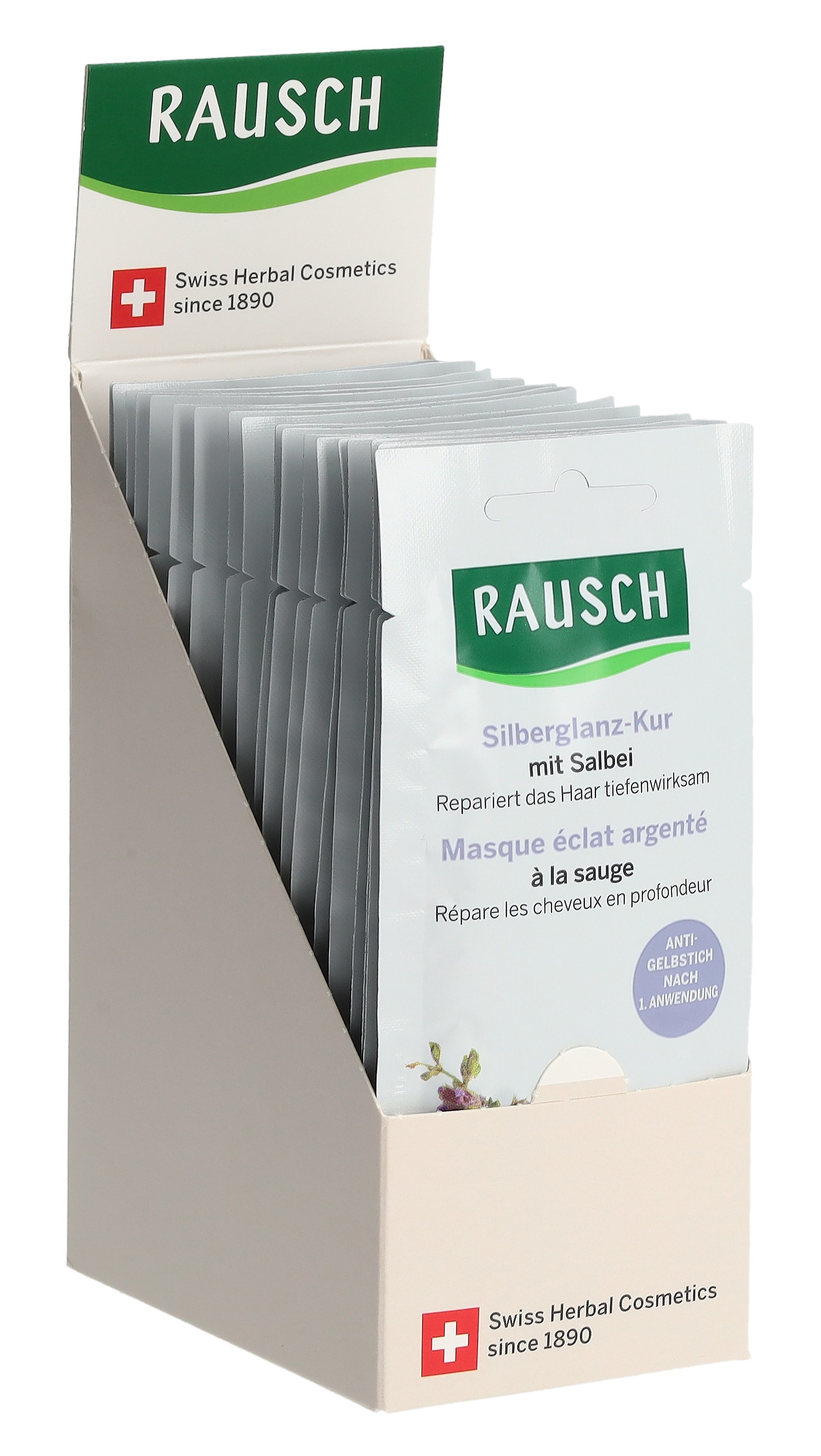 RAUSCH masque éclat argenté à la sauge 20 x 15 ml