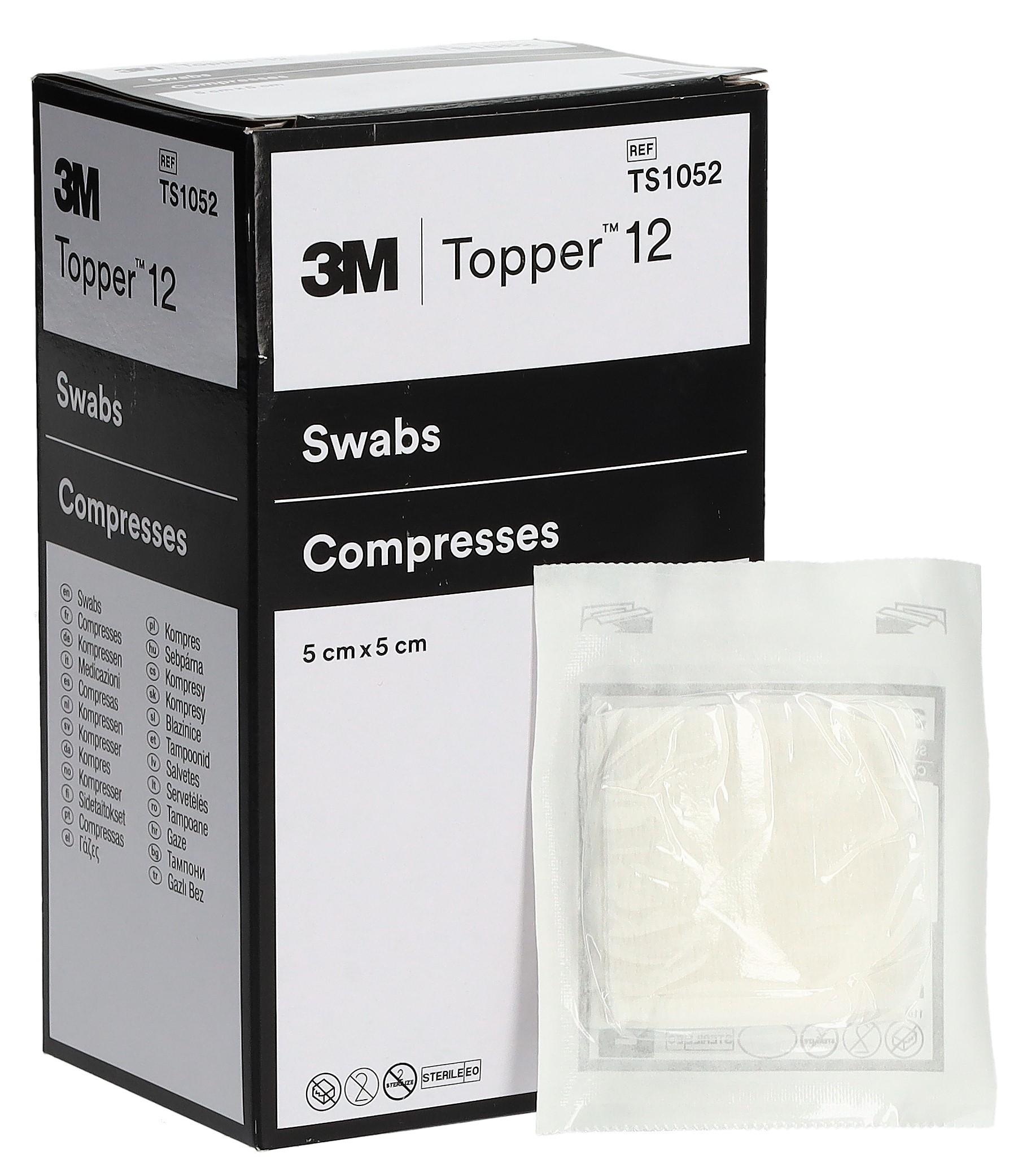 Topper 12 NW Kompressen 5x5cm steril 45 Btl 2 Stk