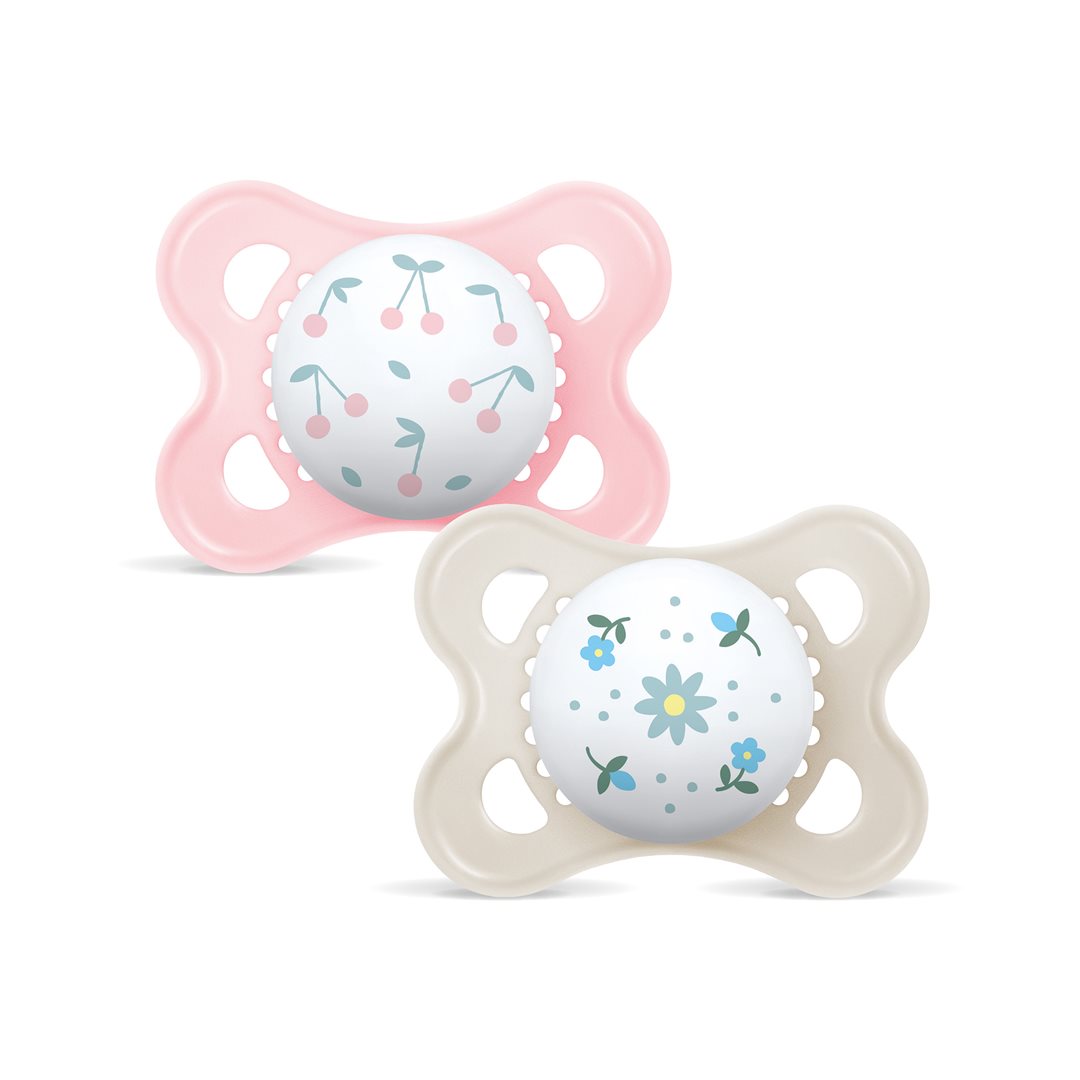 MAM Original lolette silicone 0-6 mois Girl 2 pce