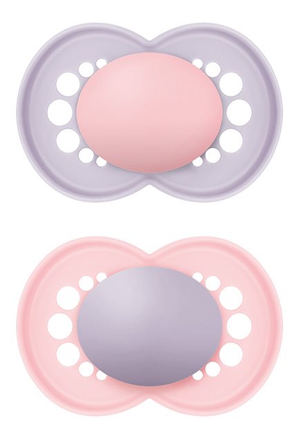 MAM Original lolette silicone 16-36 mois Girl 2 pce