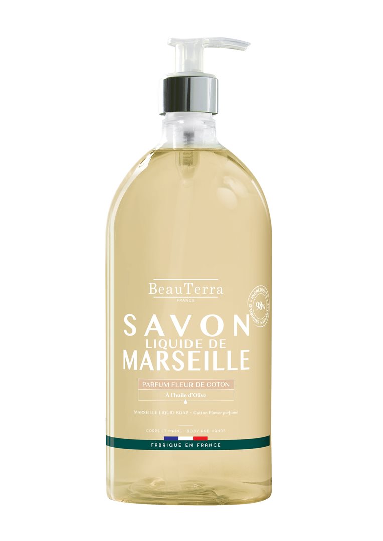 BeauTerra Flüssigseife Marseille Baumwollblüte Fl 1000 ml
