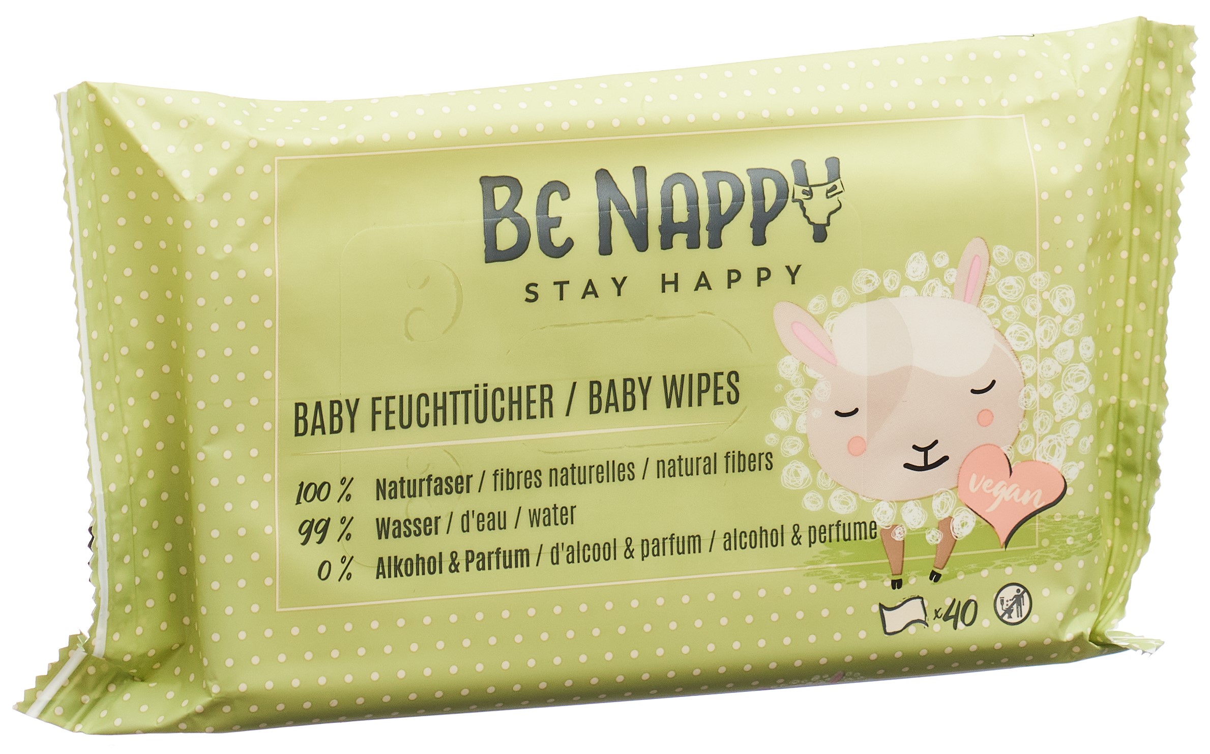 BE NAPPY Feuchttücher 24 Btl 40 Stk