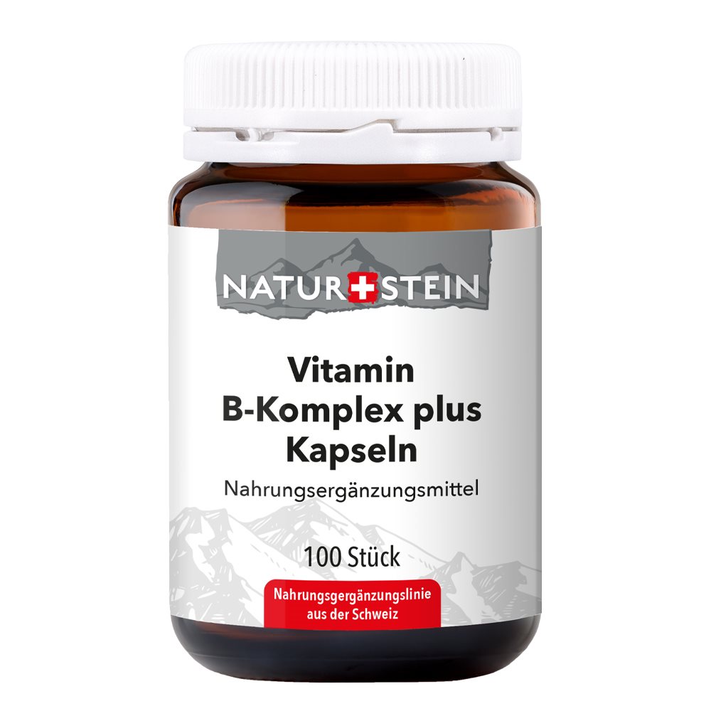Naturstein Vitamin B Komplex plus Kaps Glas 100 Stk