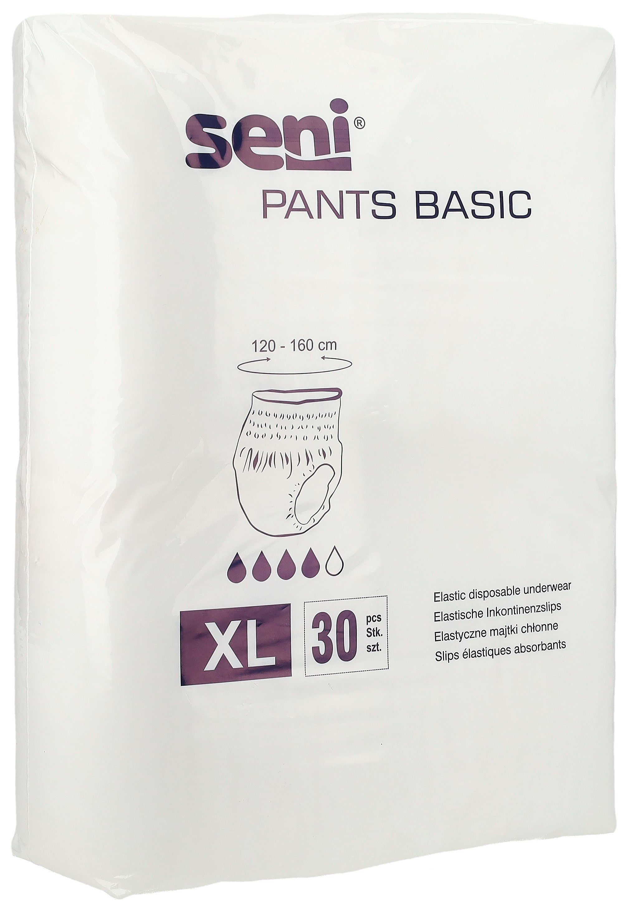 Seni Pants Basic XL sach 30 pce