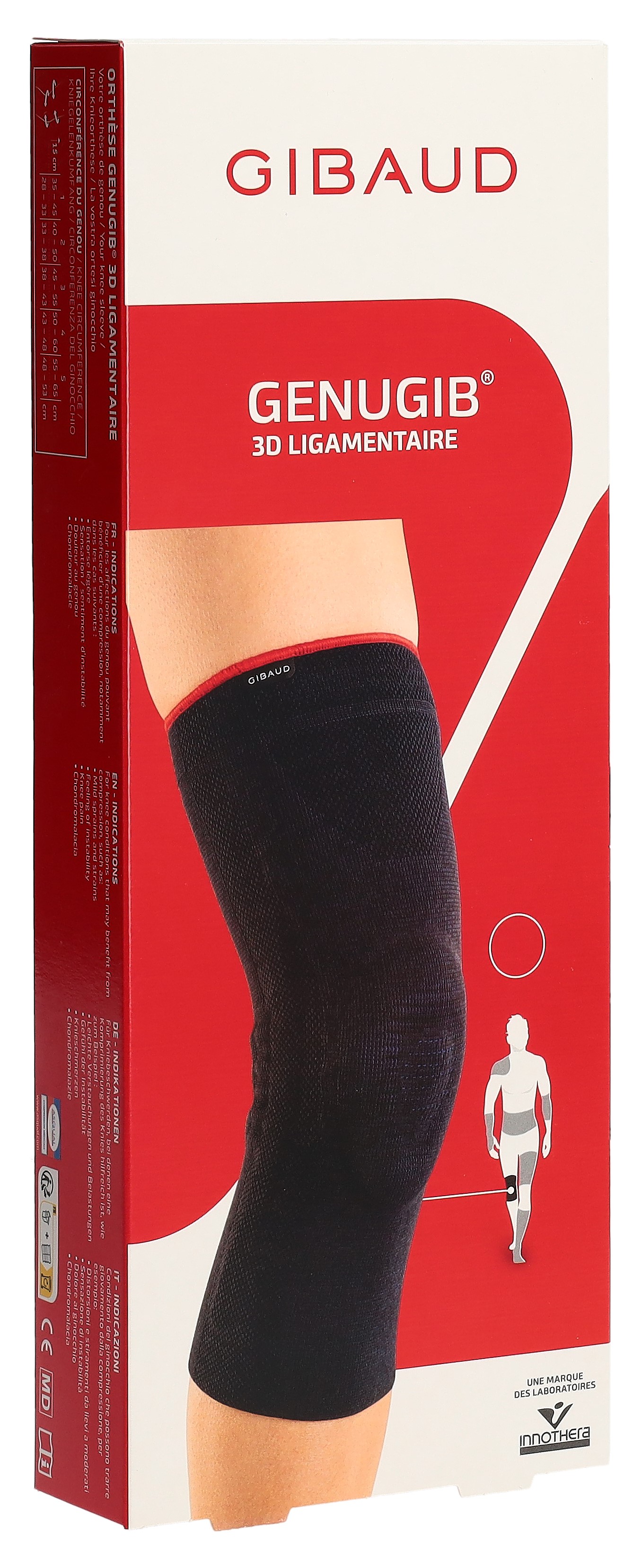 GIBAUD Genugib 3D Bänder-Kniebandage Gr4 43-48cm