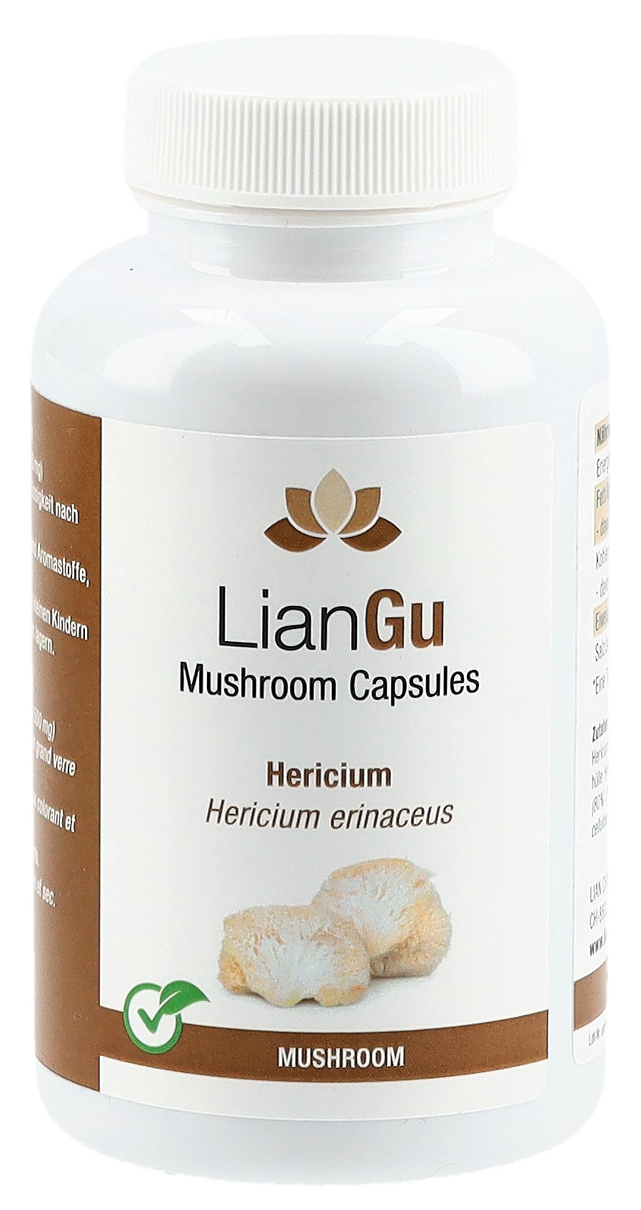 LianGu Hericium Mushrooms caps bte 120 pce