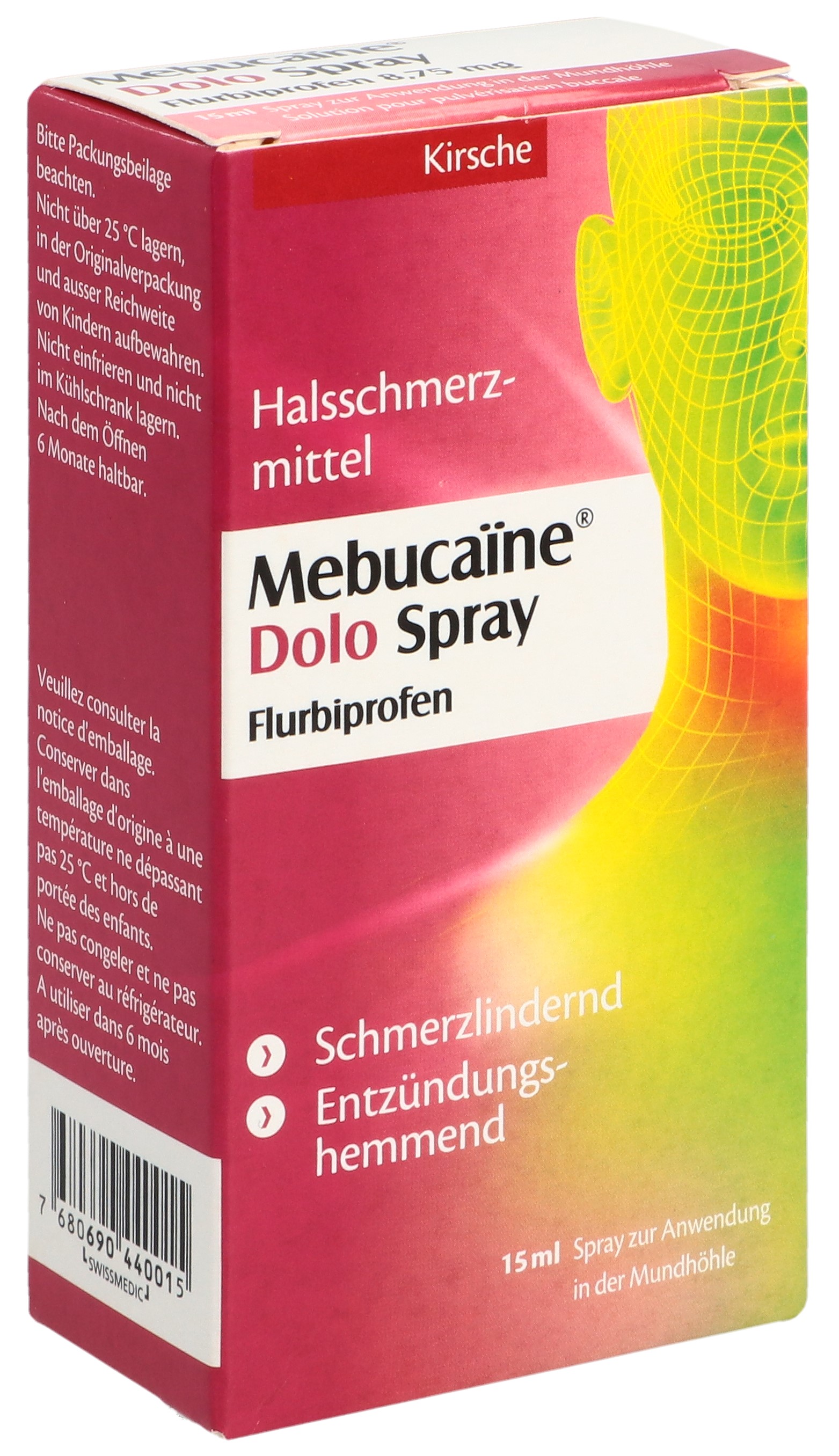 Mebucaïne Dolo Spray 15 ml Spray zur Anwendung in der Mundhöhle
