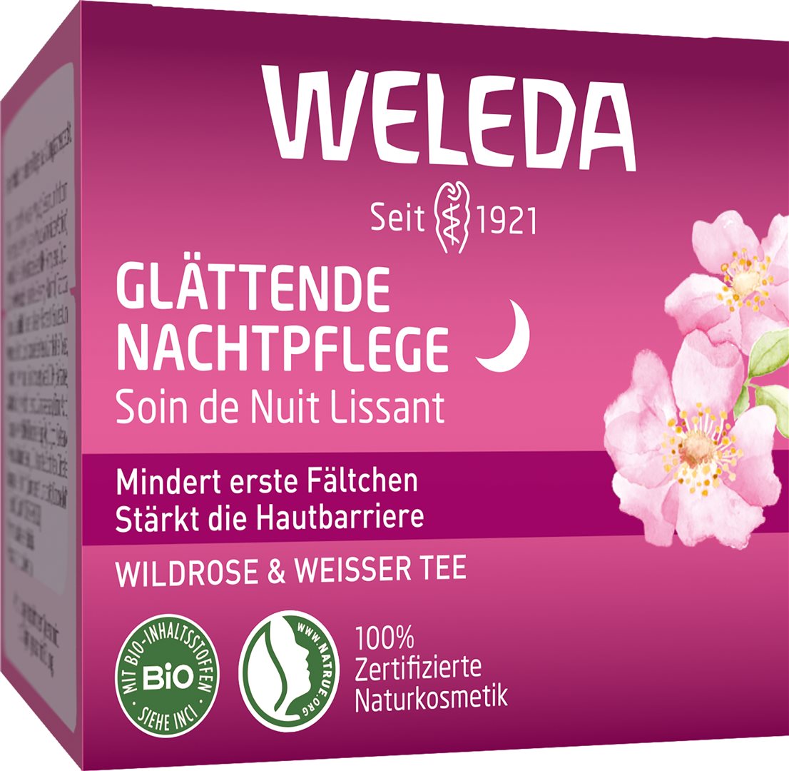 Weleda Nachtpflege glättend Wildrose & weisser Tee Topf 40 ml