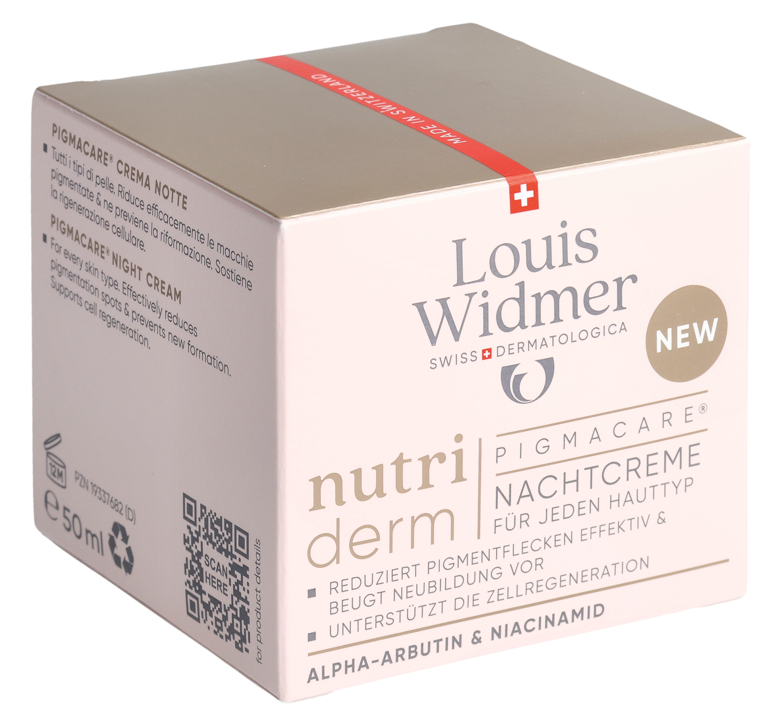 Louis Widmer Nutriderm Pigmacare Nachtcreme parfumiert 50 ml