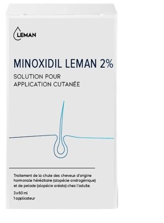 Minoxidil Leman 2% Lös 20 mg/ml 3 Fl 60 ml