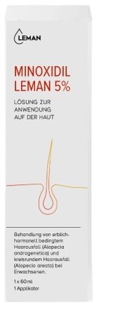 Minoxidil Leman 5% Lös 50 mg/ml Fl 60 ml