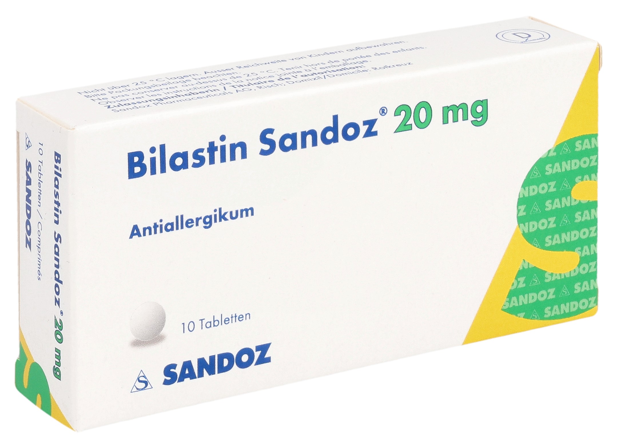 Bilastin Sandoz 20 mg 10 Tabletten
