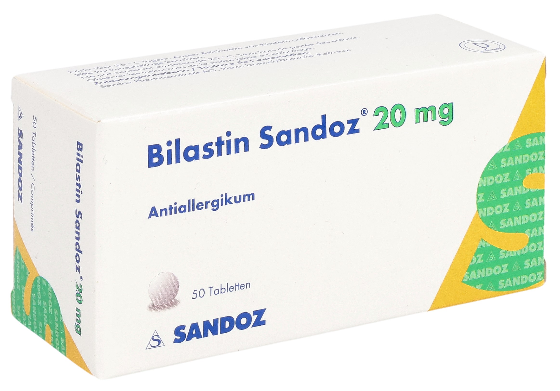 Bilastin Sandoz 20 mg 50 Tabletten