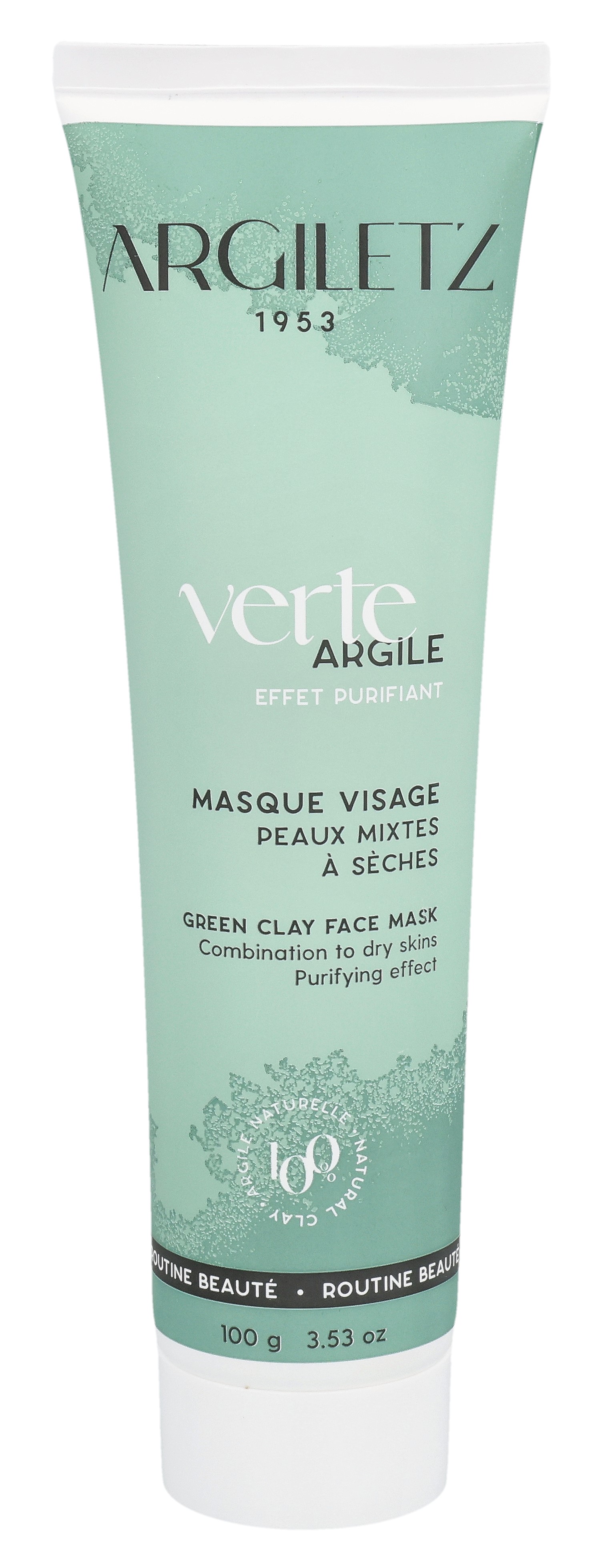 Argiletz masque visage à largile verte peaux grasses tb 100 g