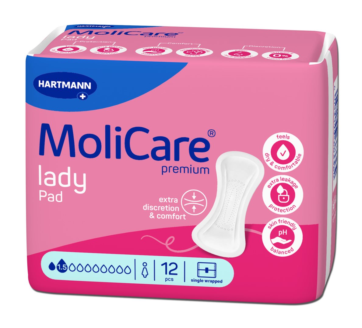 MoliCare Premium Lady Pad 1.5 Tropfen Btl 12 Stk