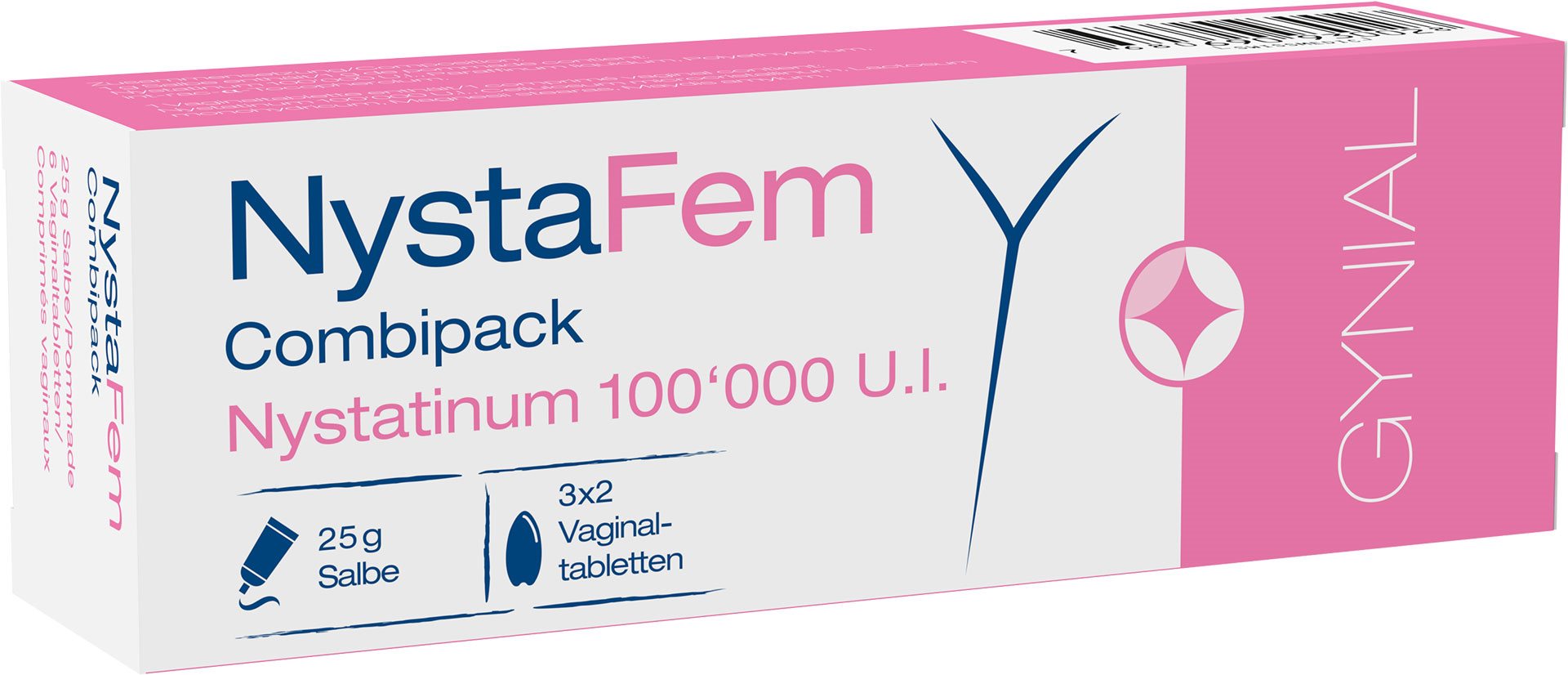 Nystafem combipack 100000 UI onguent et comprimés vaginaux