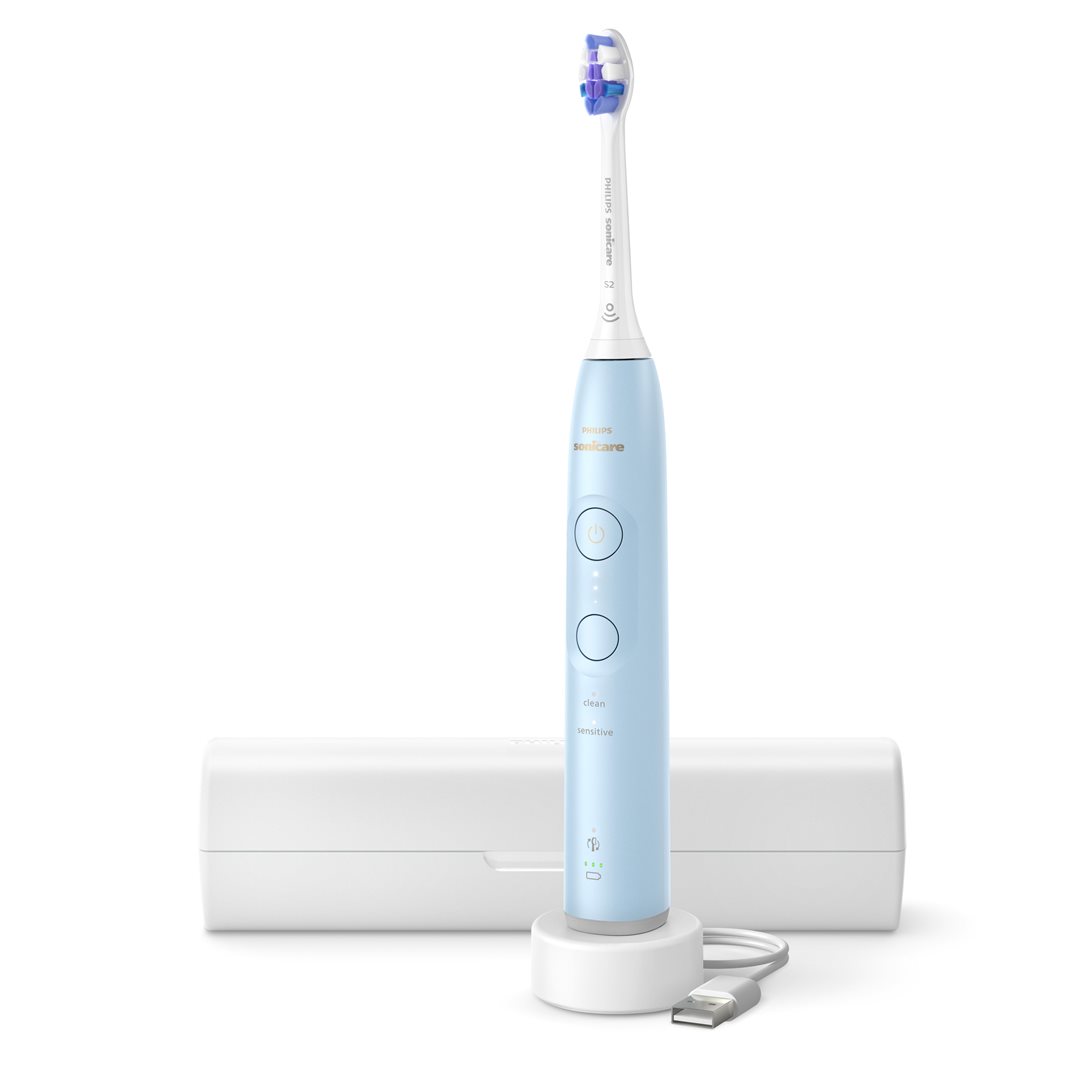 Philips Sonicare 6100 brosse à dents sonique électrique HX7406/02 bleu clair