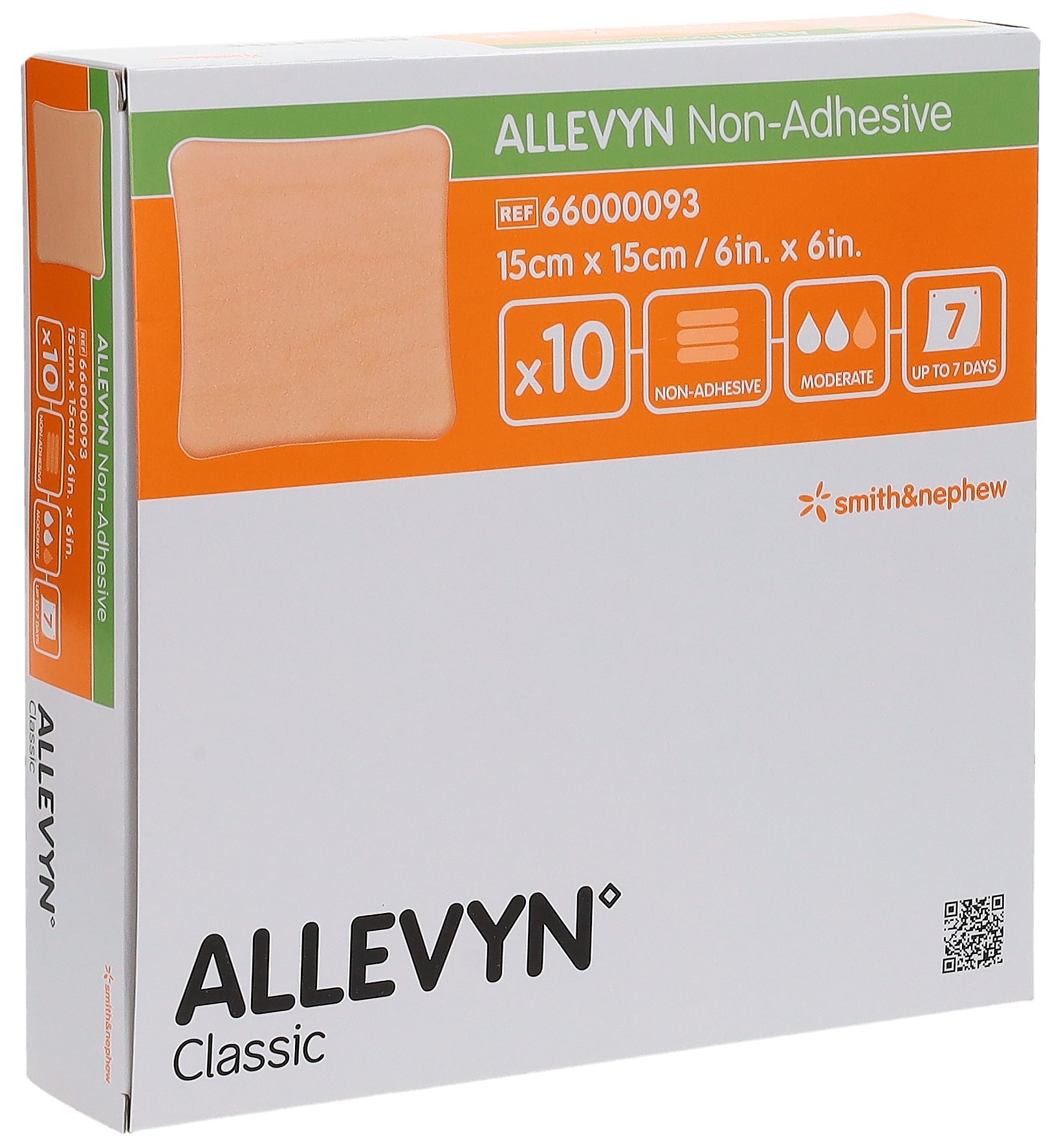 Allevyn Non-Adhesive pansement 15x15cm 10 pce