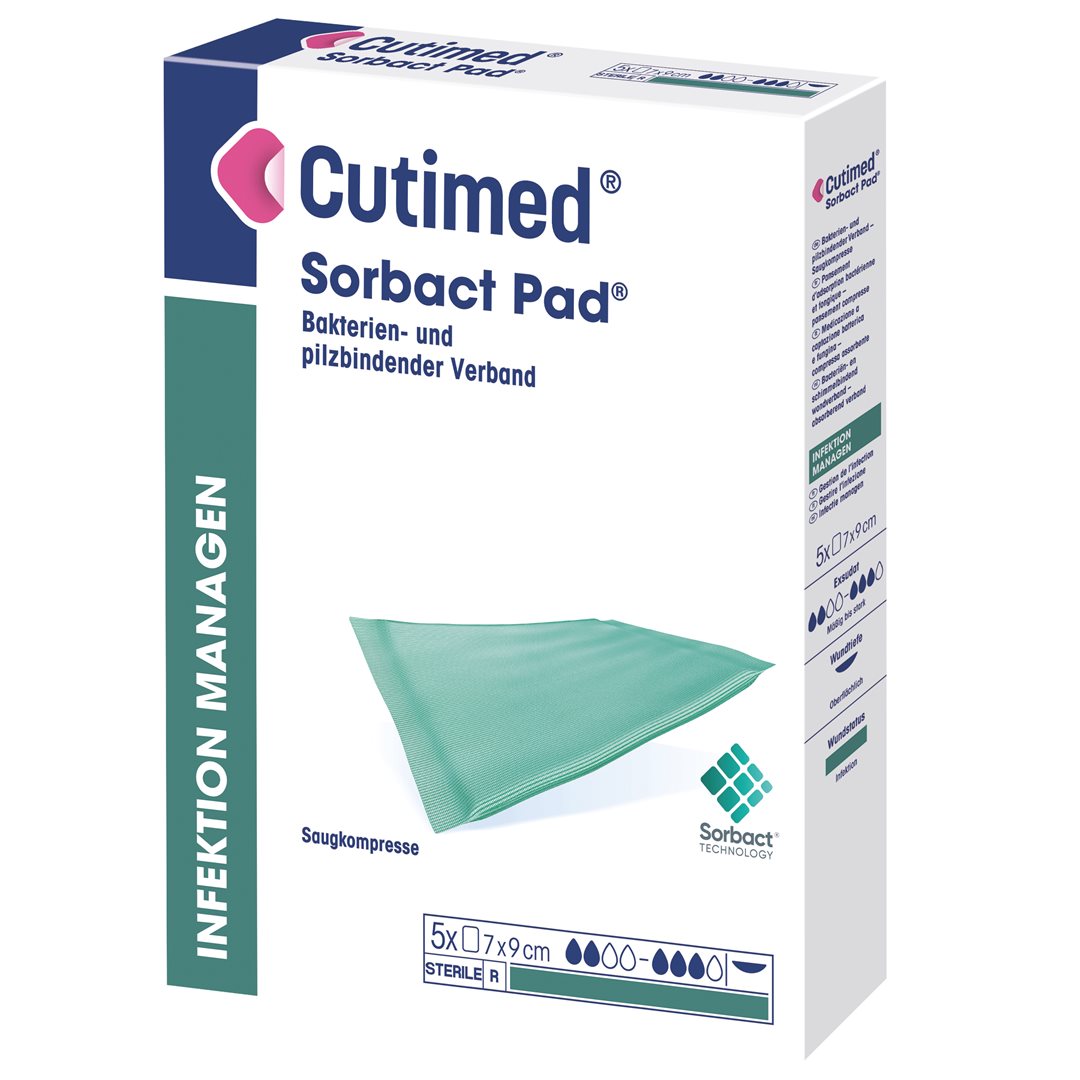 Cutimed Sorbact Contact 7x9cm 5 pce