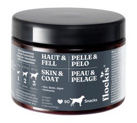 Flockis friandises pour chiens cpr croquer fourrure & peau bte 90 pce
