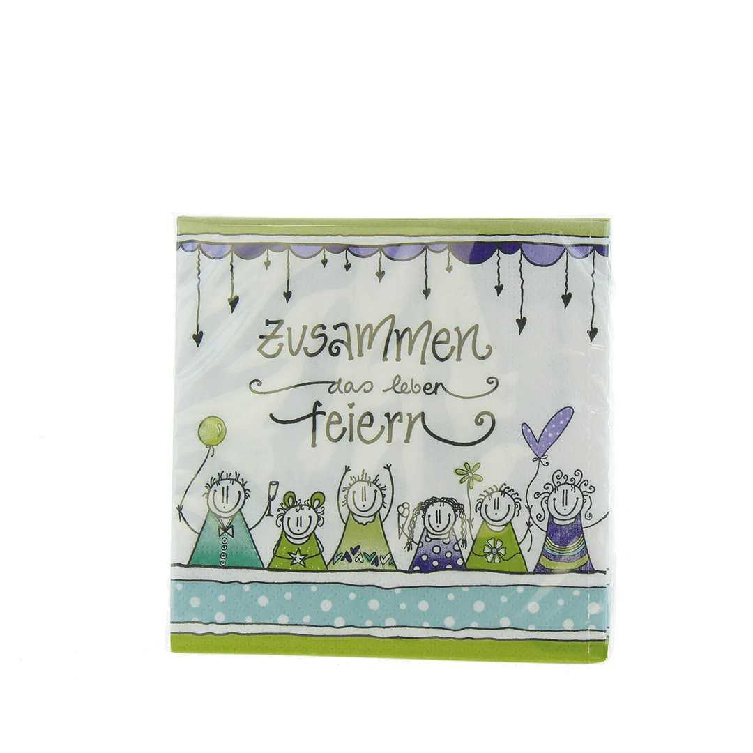 HERBORISTERIA Servietten zusammen Feiern 20 Stk x 6 Stk