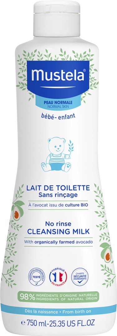 Mustela lait de toilette peau normale fl 750 ml