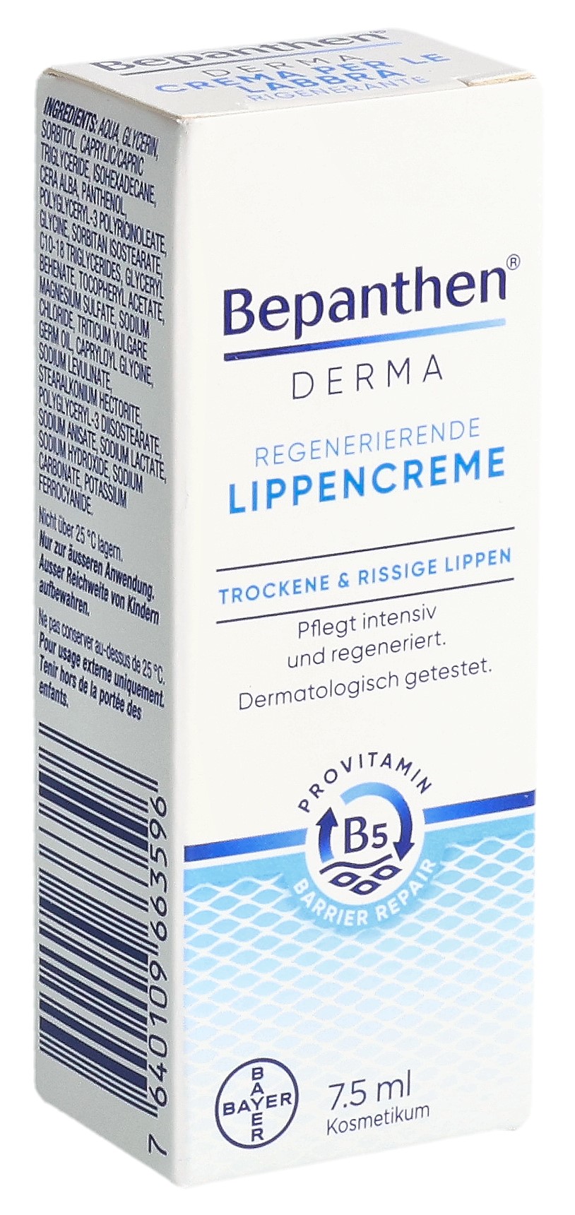 Bepanthen DERMA Lippencreme regenerierend Tb 7.5 ml