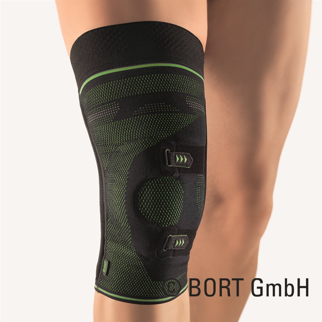Bort Asymmetric Sport 1 avec bande adhésive gauche noir/vert