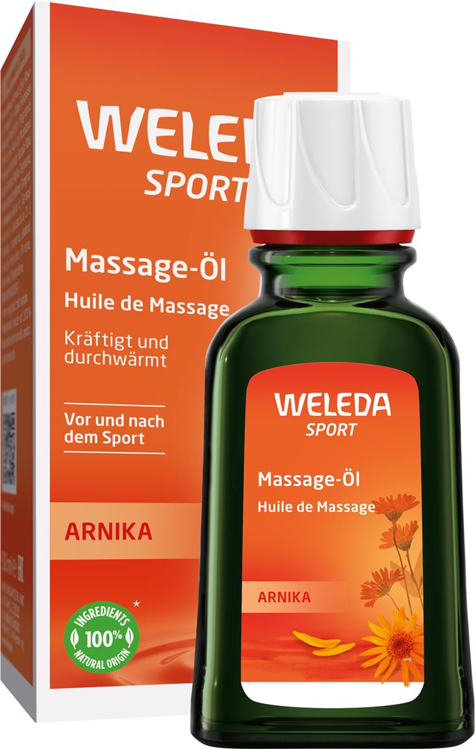 Weleda Sport Massage-Öl Arnika Glasfl 50 ml