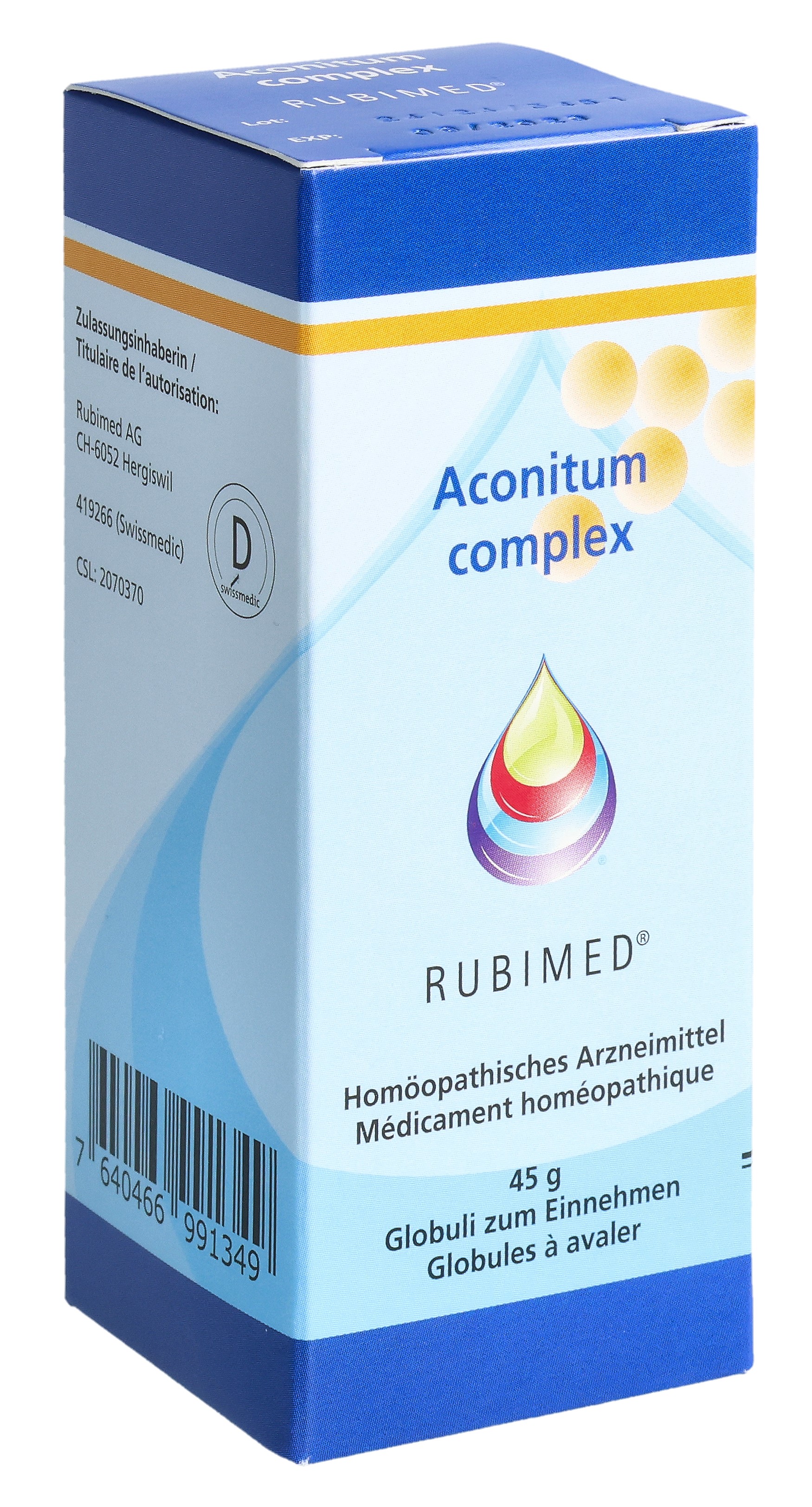 Rubimed Aconitum comp. Glob Fl 45 g