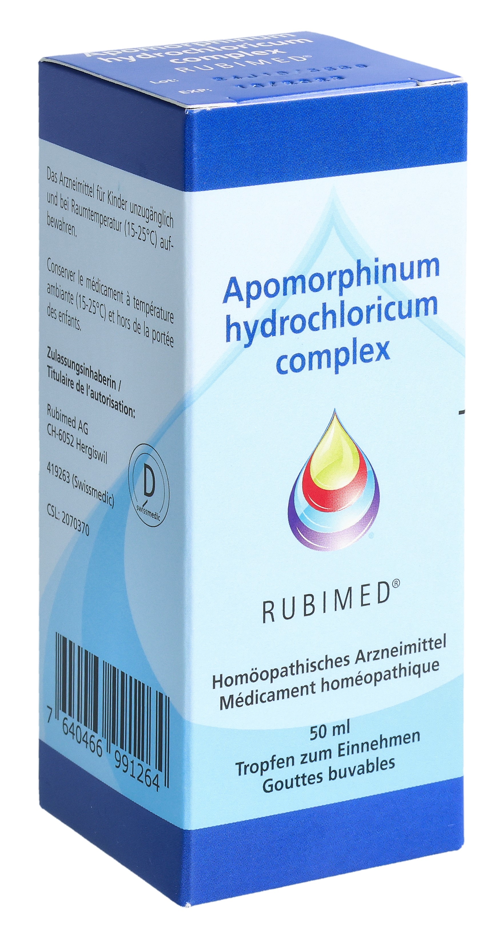 Rubimed apomorphinum hydrochloricum comp. gouttes fl 50 ml