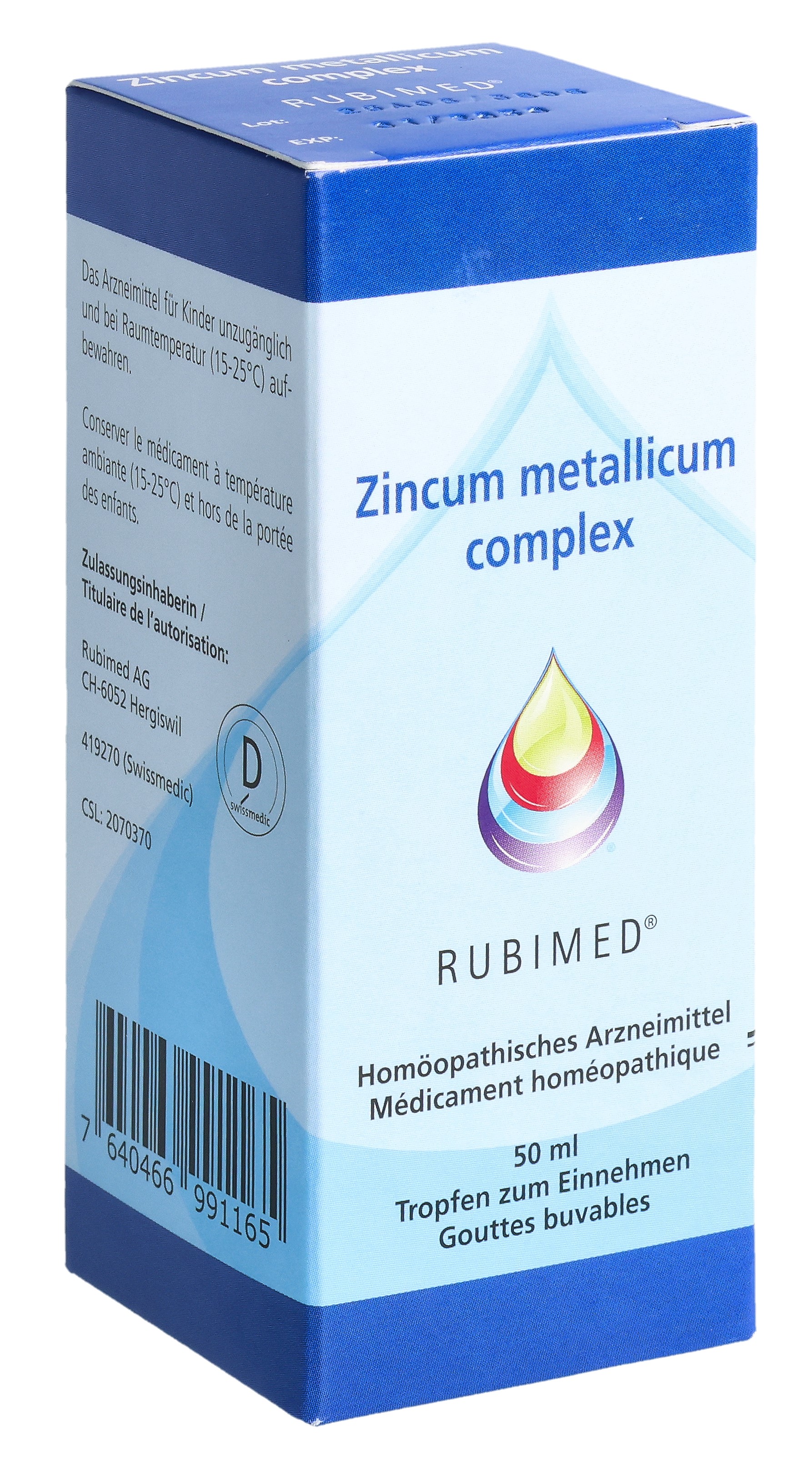 Rubimed Zincum metallicum comp. Tropfen Fl 50 ml