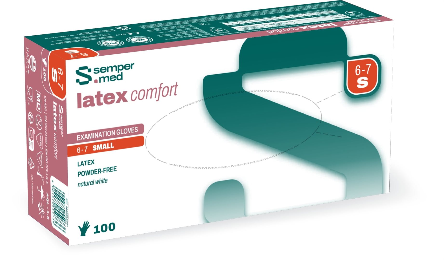 Sempermed latex comfort S 100 pce
