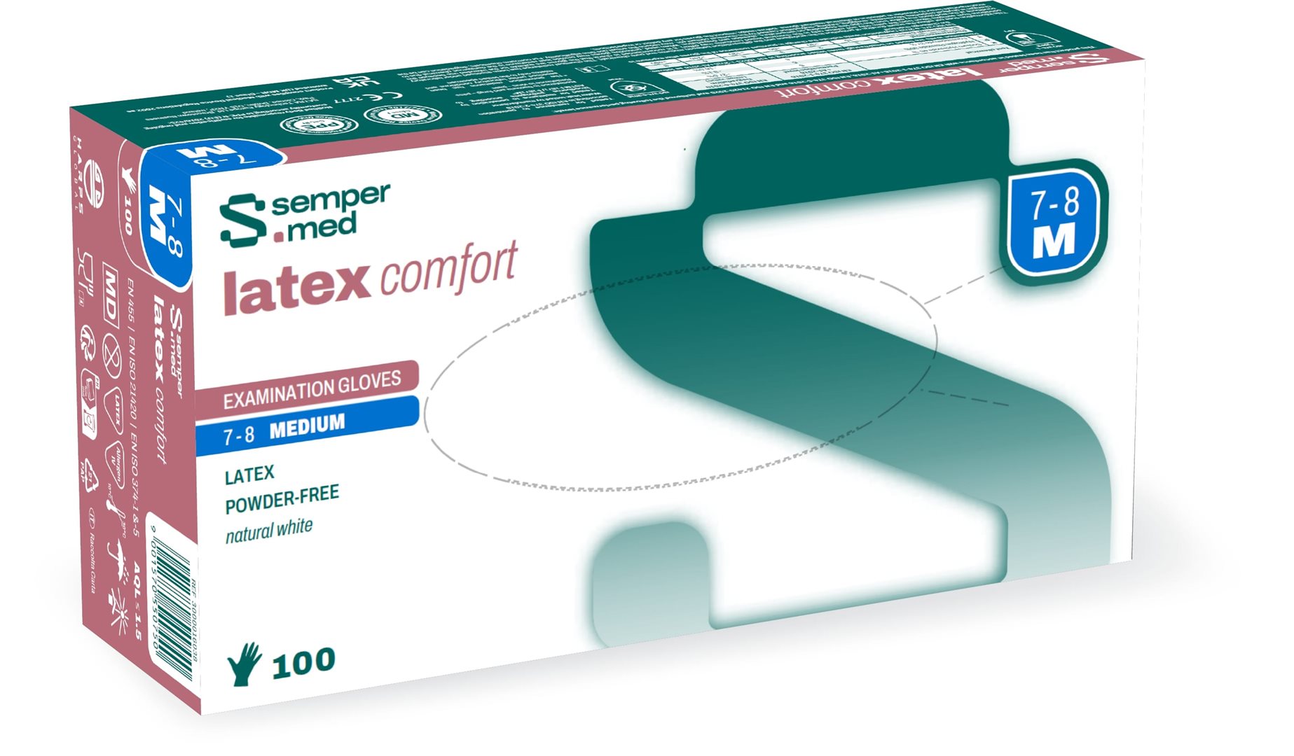 Sempermed latex comfort M 100 pce