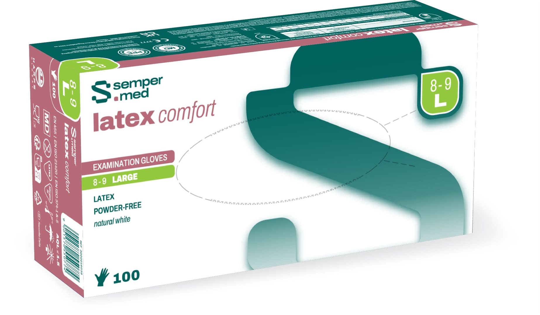 Sempermed latex comfort L 100 pce